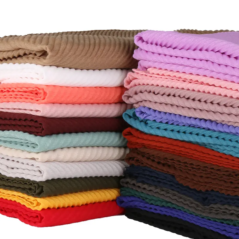 Pleated Viscose Cotton Hijab