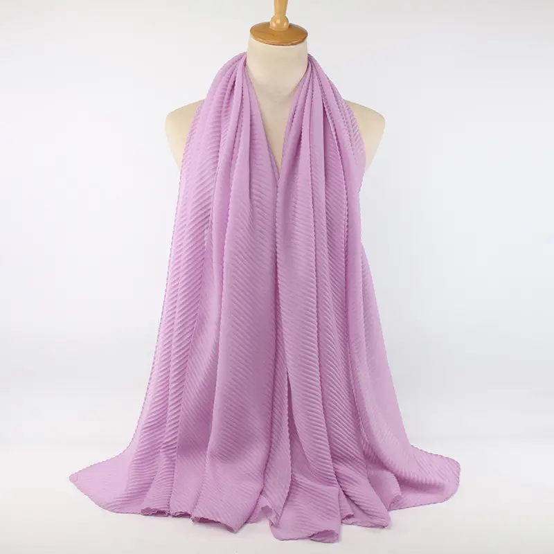 Pleated Viscose Cotton Hijab