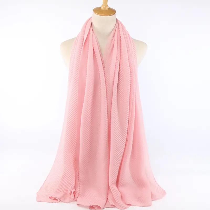 Pleated Viscose Cotton Hijab