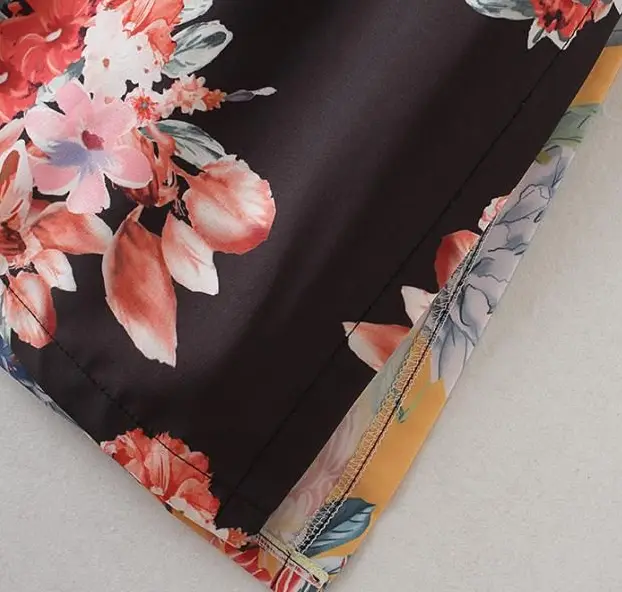 Spring Floral Kimono Cardigan with Belt_3