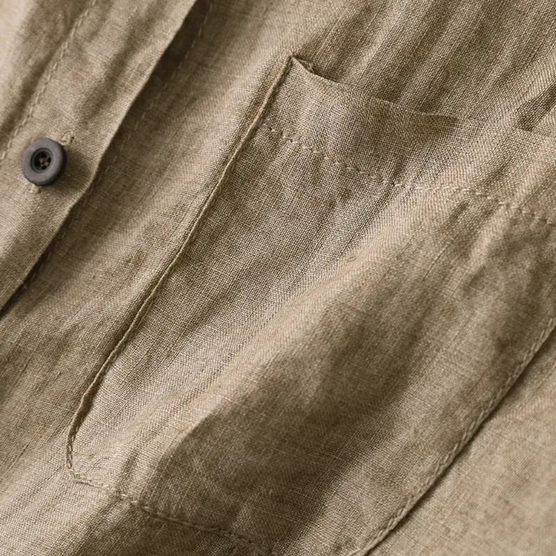 Long Sleeve Linen Blouse_6