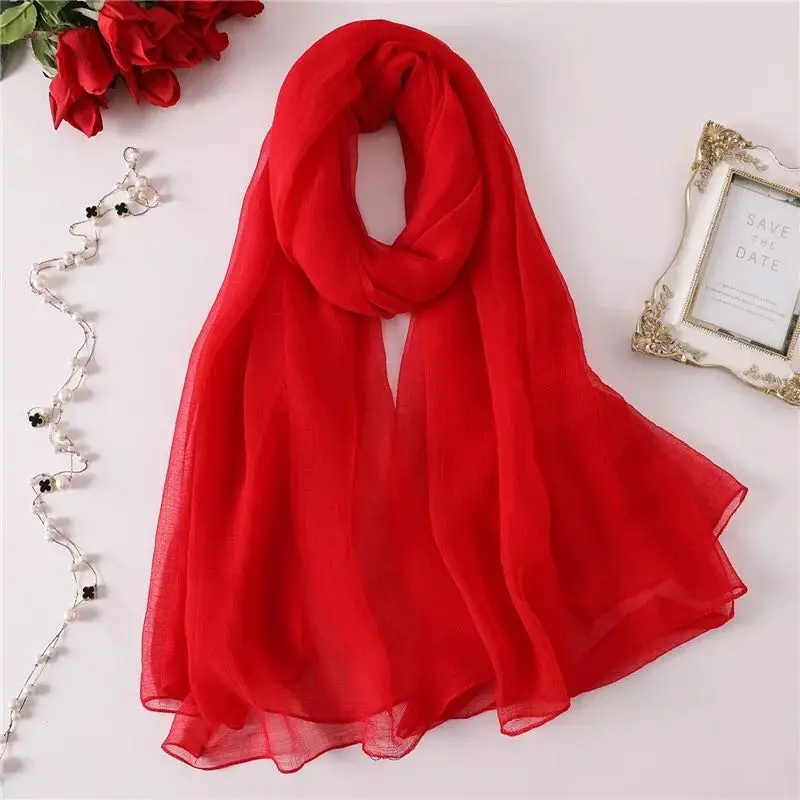 Spring Silky Hijab_11_Rose Red
