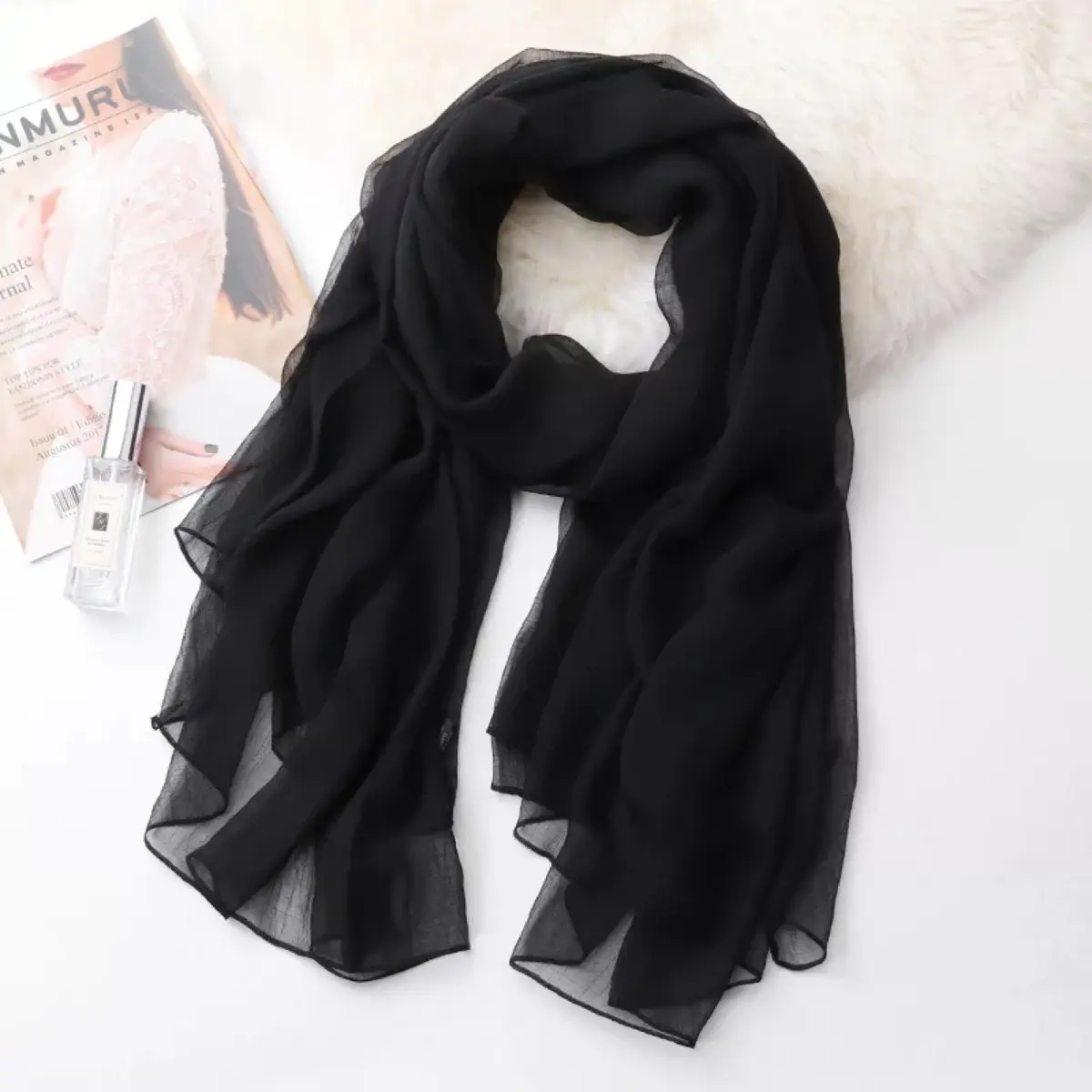 Spring Silky Hijab_4_Black