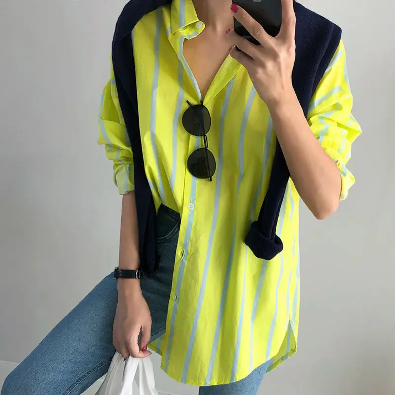 Striped Button Down Blouse_3