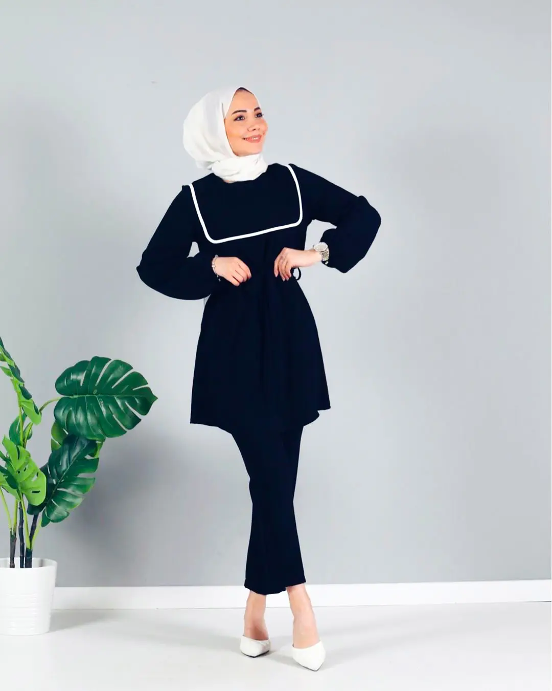 Casual Two Piece Set_2_Black
