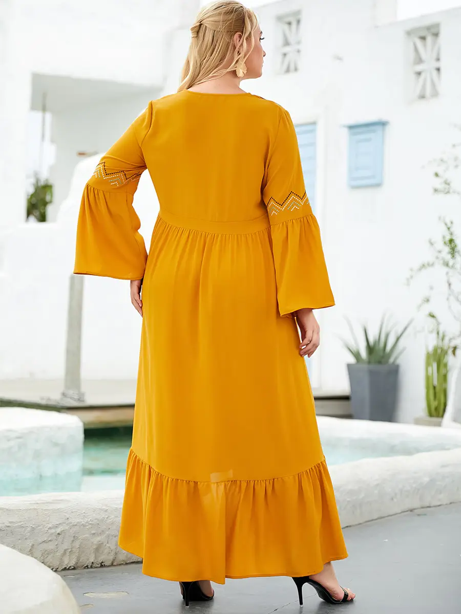 Button Front Swing Dress_2