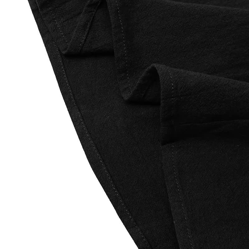 Linen Wide-Leg Wrap Tie Palazzo Pants_7