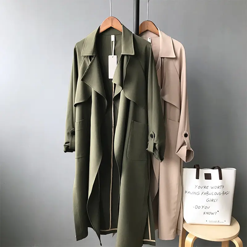 Open Front Belted Coat_3