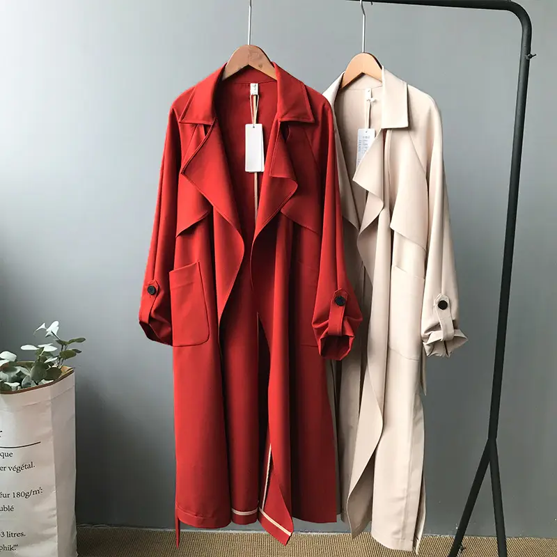 Open Front Belted Coat_10
