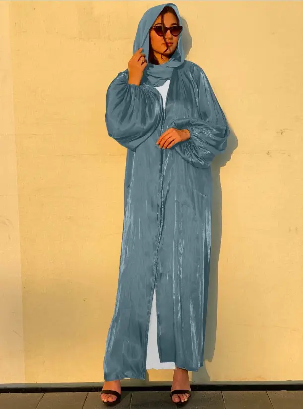 Sleek Blouson Sleeve Abaya_10
