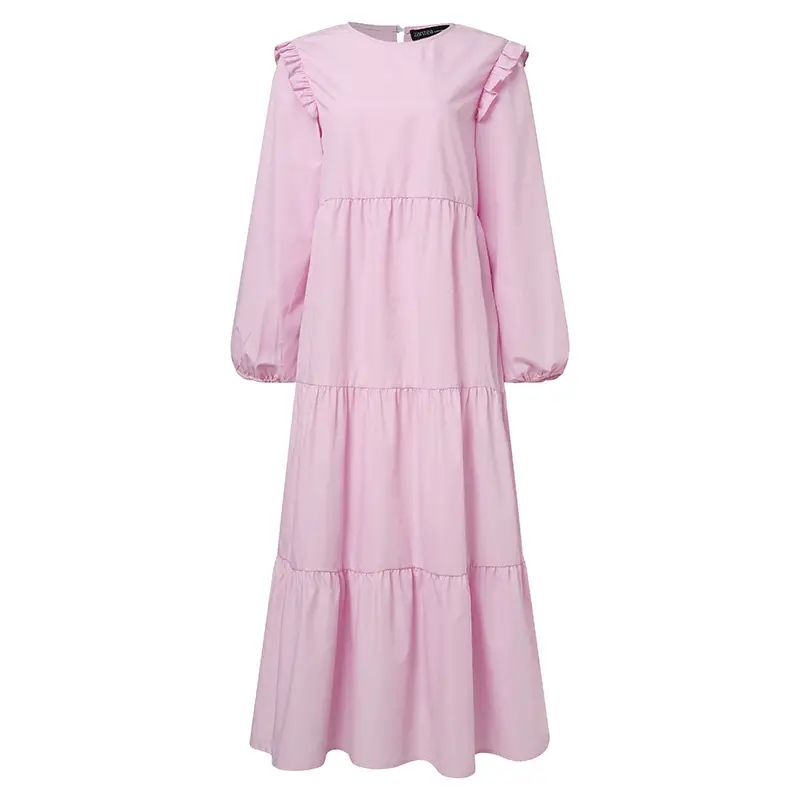 Casual Smock Tiered Maxi Dress_1