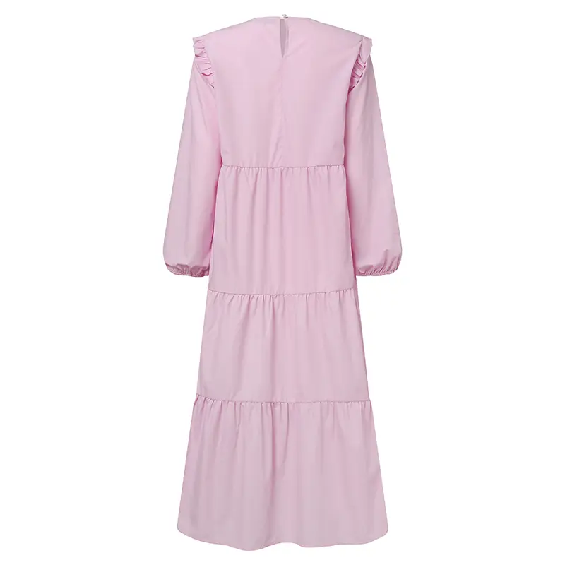 Casual Smock Tiered Maxi Dress_3