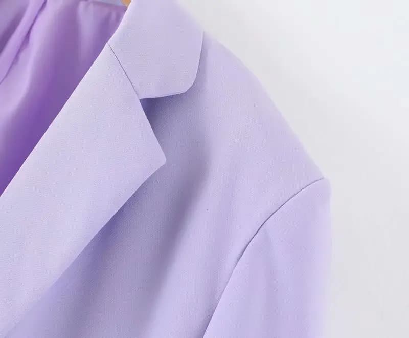 Classic Lilac Two-Button Blazer_3