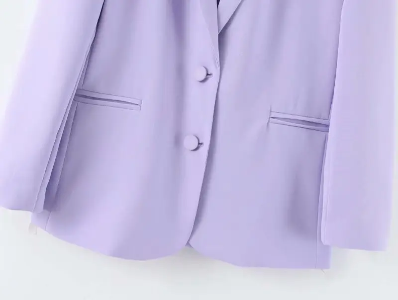Classic Lilac Two-Button Blazer_4