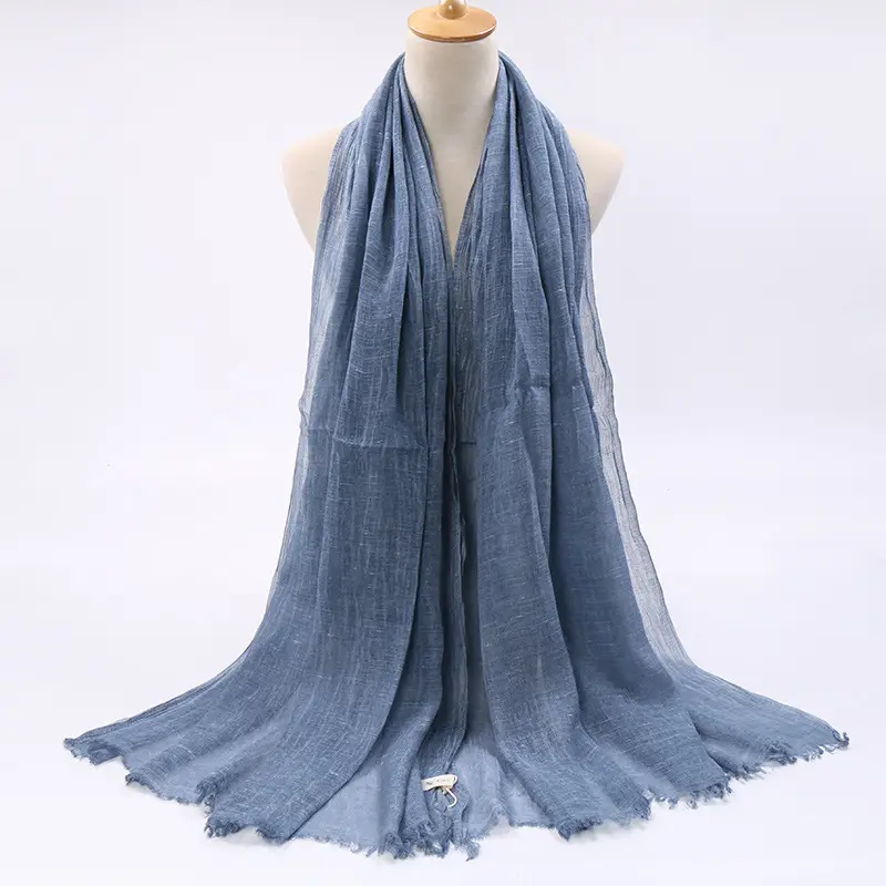 Luxe Solid Hijab_2_Blue