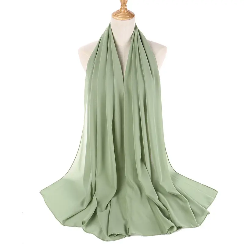 Smooth Chiffon Hijab_12_Yellow Green