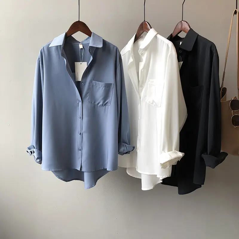 Flowy Pocket Front Blouse_10
