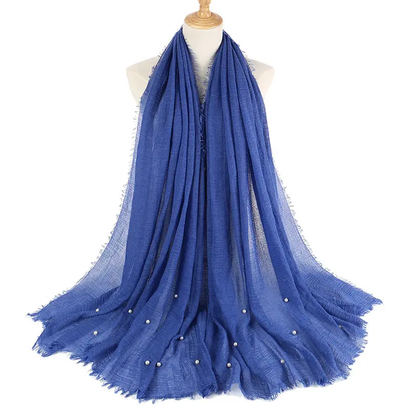 Lush Wrinkle Hijab_36_Blue