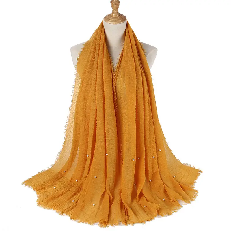 Lush Wrinkle Hijab_34_Mustard Yellow