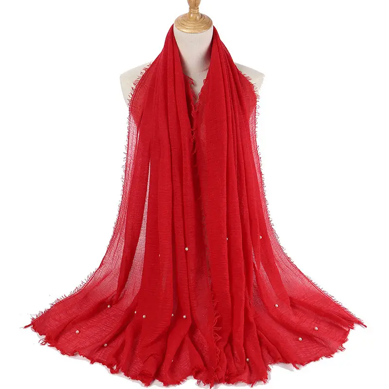 Lush Wrinkle Hijab_29_Red