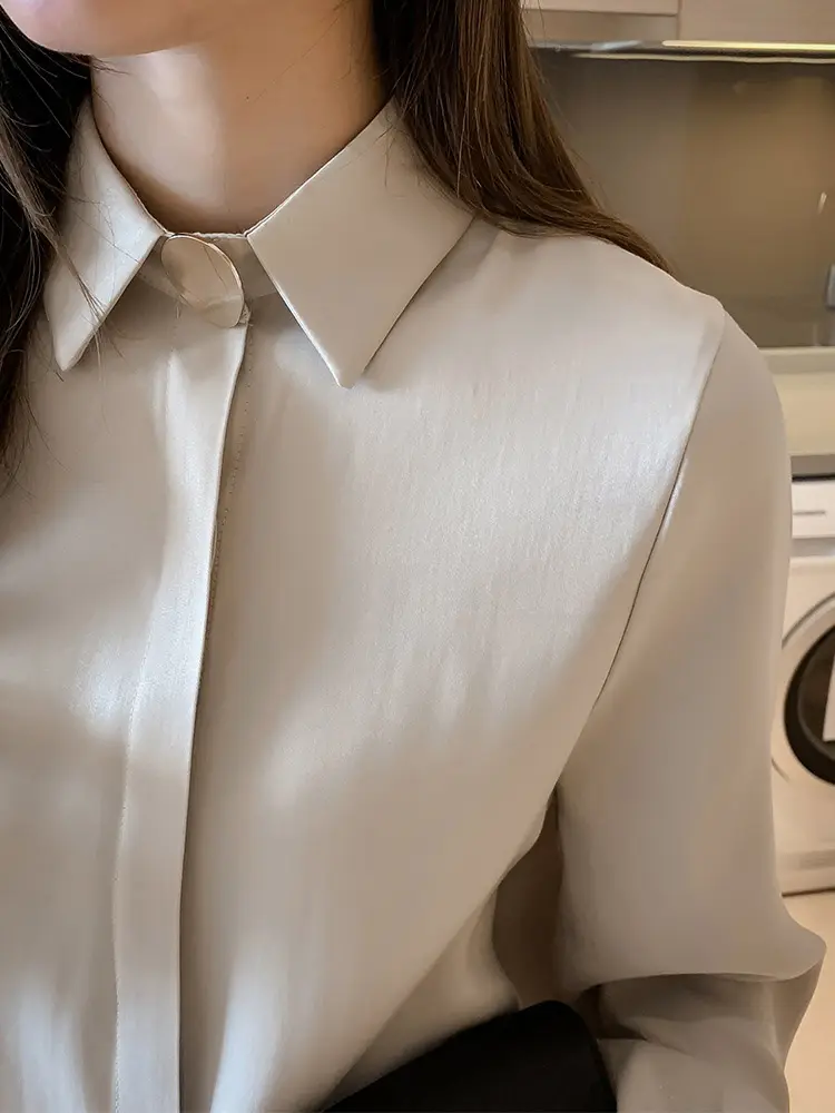 Elegant Gathered Sleeve Blouse_2