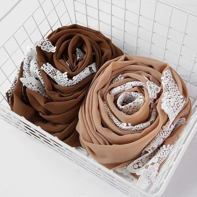 Dolce Vita Lace Chiffon Hijab_37