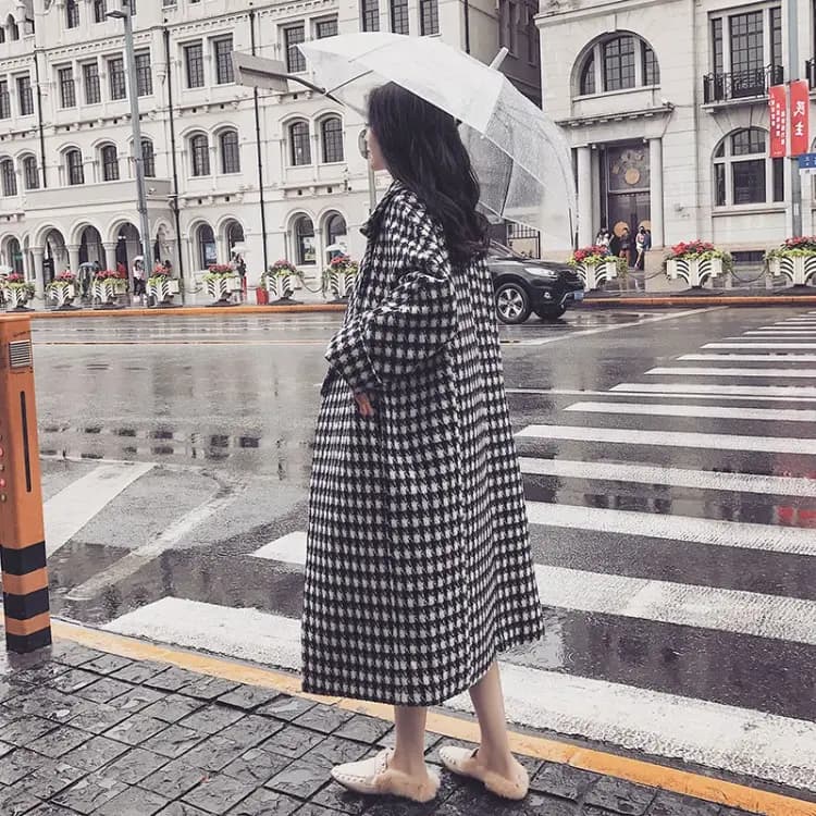 Oversized Houndstooth Coat_4