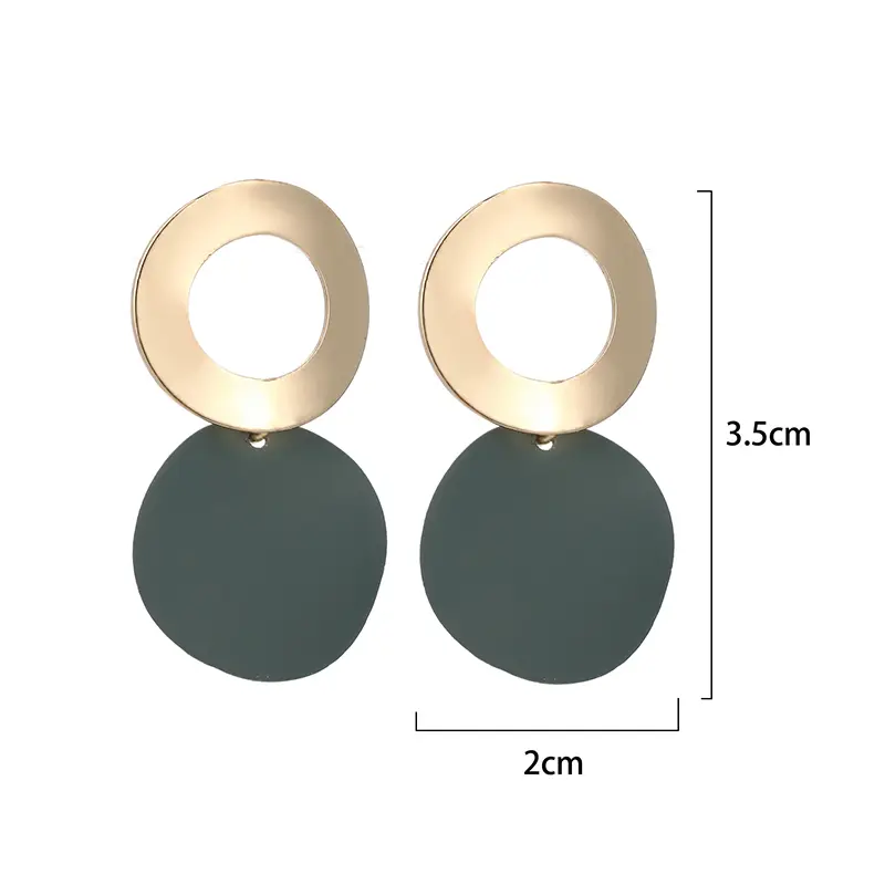 Two-tier Circle Drop Earrings_2