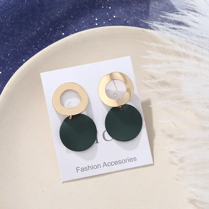 Two-tier Circle Drop Earrings_4