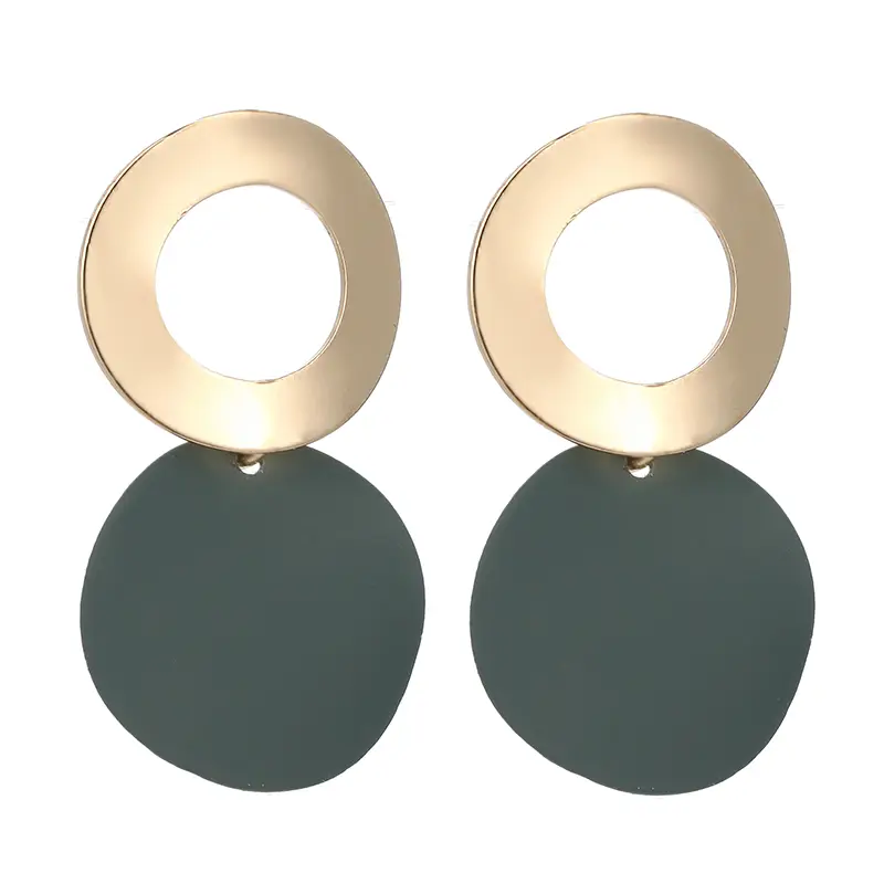 Two-tier Circle Drop Earrings_5