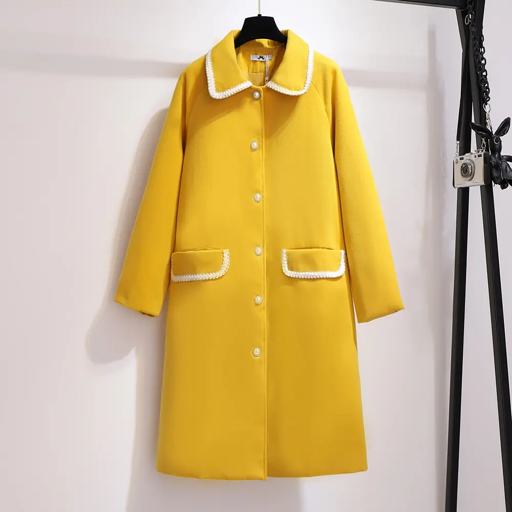 Plus Size Winter Coat_5_Yellow