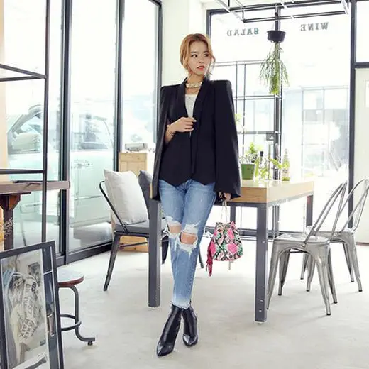 Open Front Blazer Cape_5