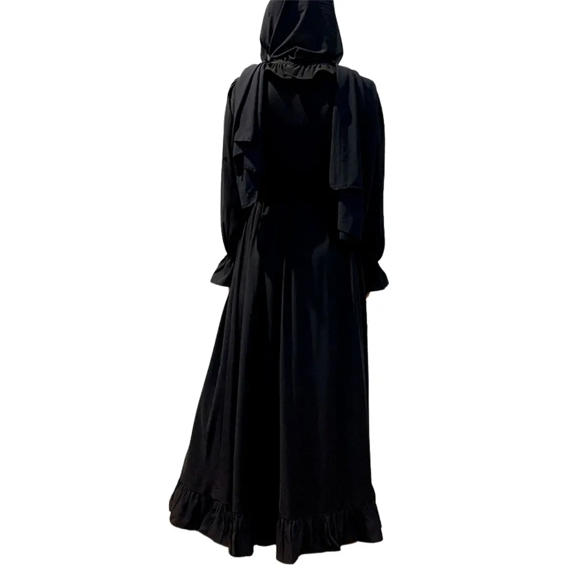 Ruffle Slip-On Smock Dress_2