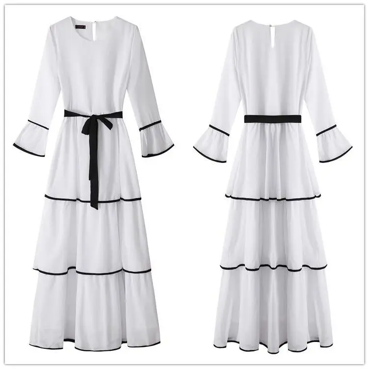 Layered Ruffle Summer Dress-7
