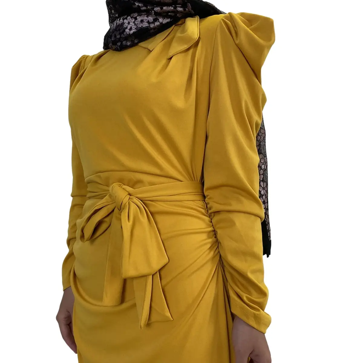 Long Sleeve Ruffle Party Maxi Dress_close shpt