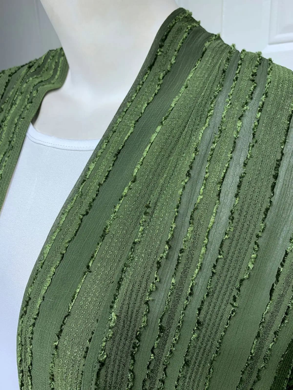 Evergreen Open Front Abaya_1