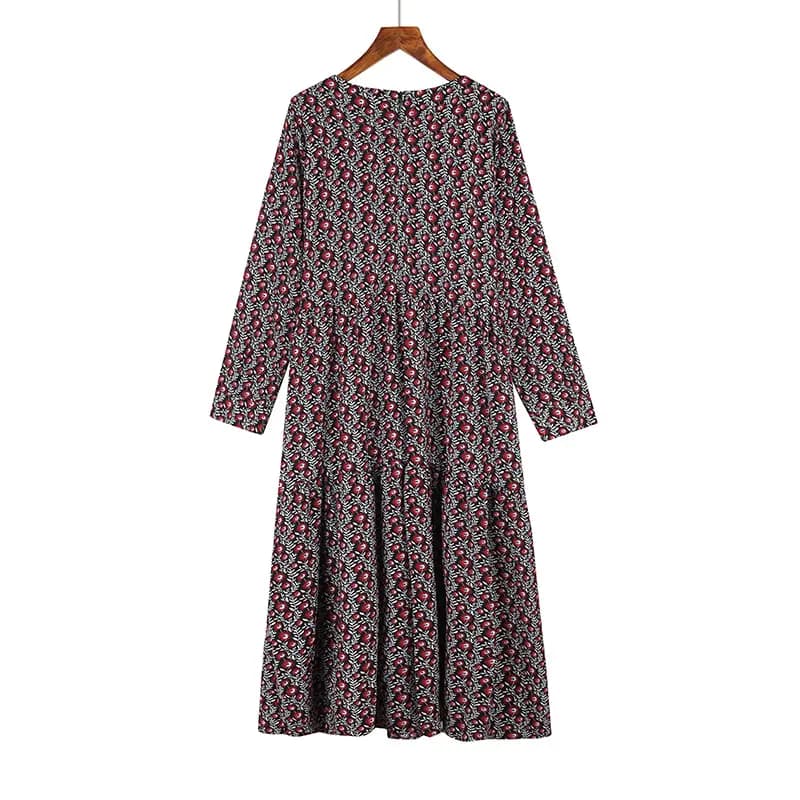 Sunflower Print Summer Dress_1