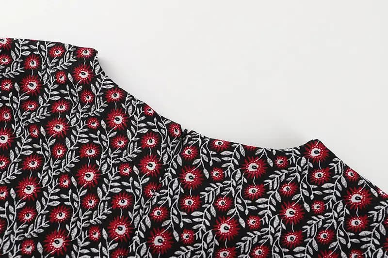 Sunflower Print Summer Dress_2