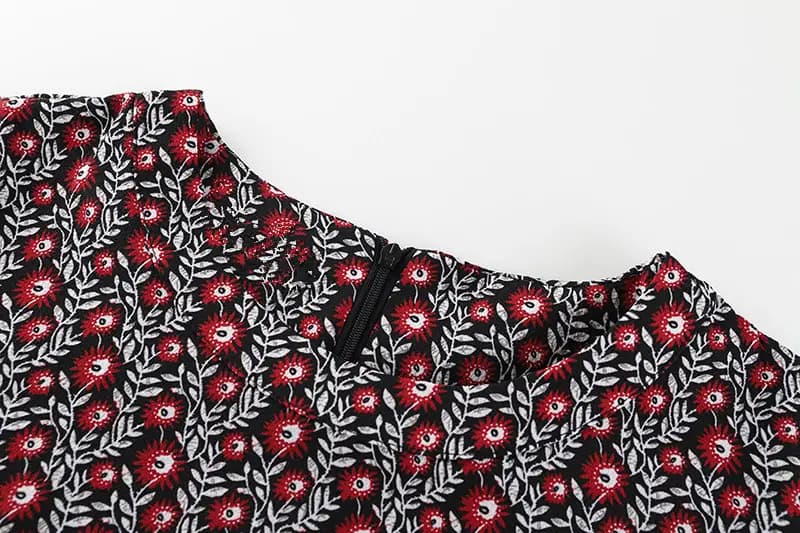 Sunflower Print Summer Dress_3