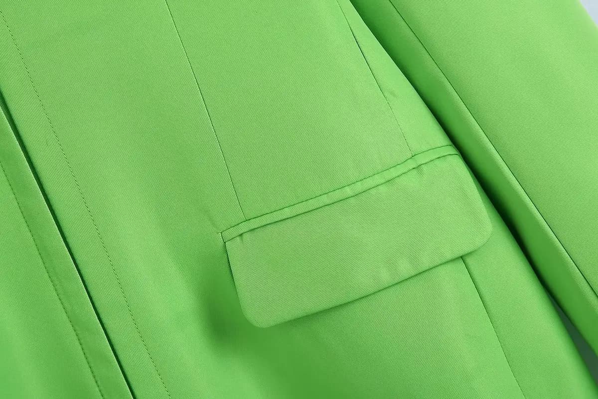 Trendy Neon Green Blazer_1