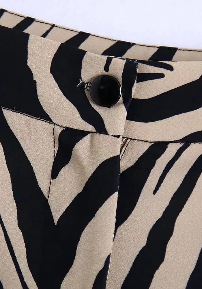 Flowy Zebra Print Pants_2