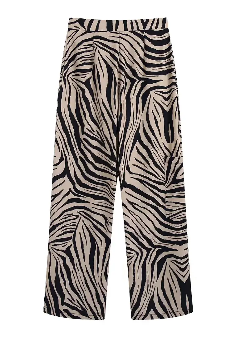 Flowy Zebra Print Pants_7
