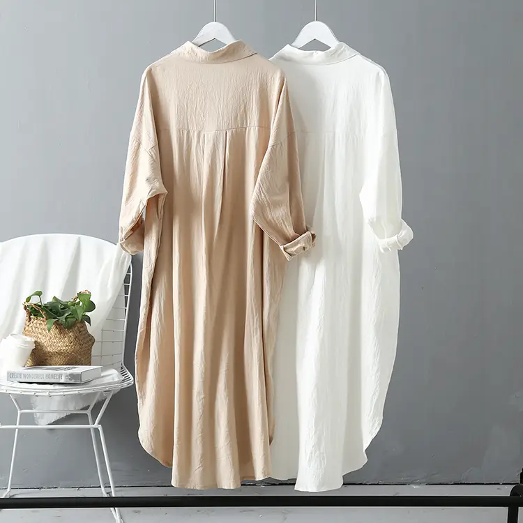 oversized button up maxi shirt dress_1