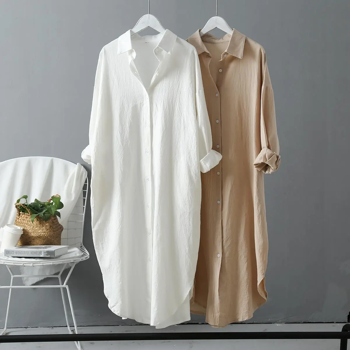 oversized button up maxi shirt dress_15