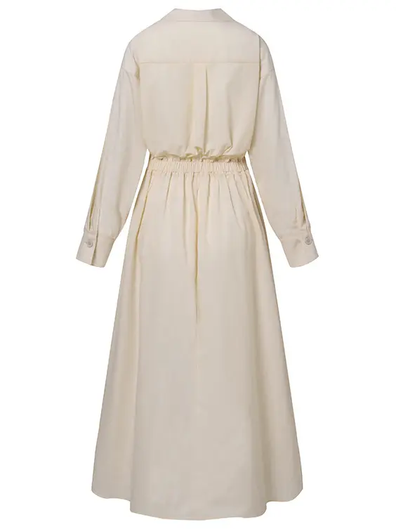 Maxi Pleated Trench Dress_4