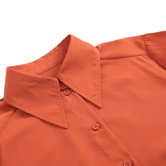 Satin Wide Cuff Button Shirt_2