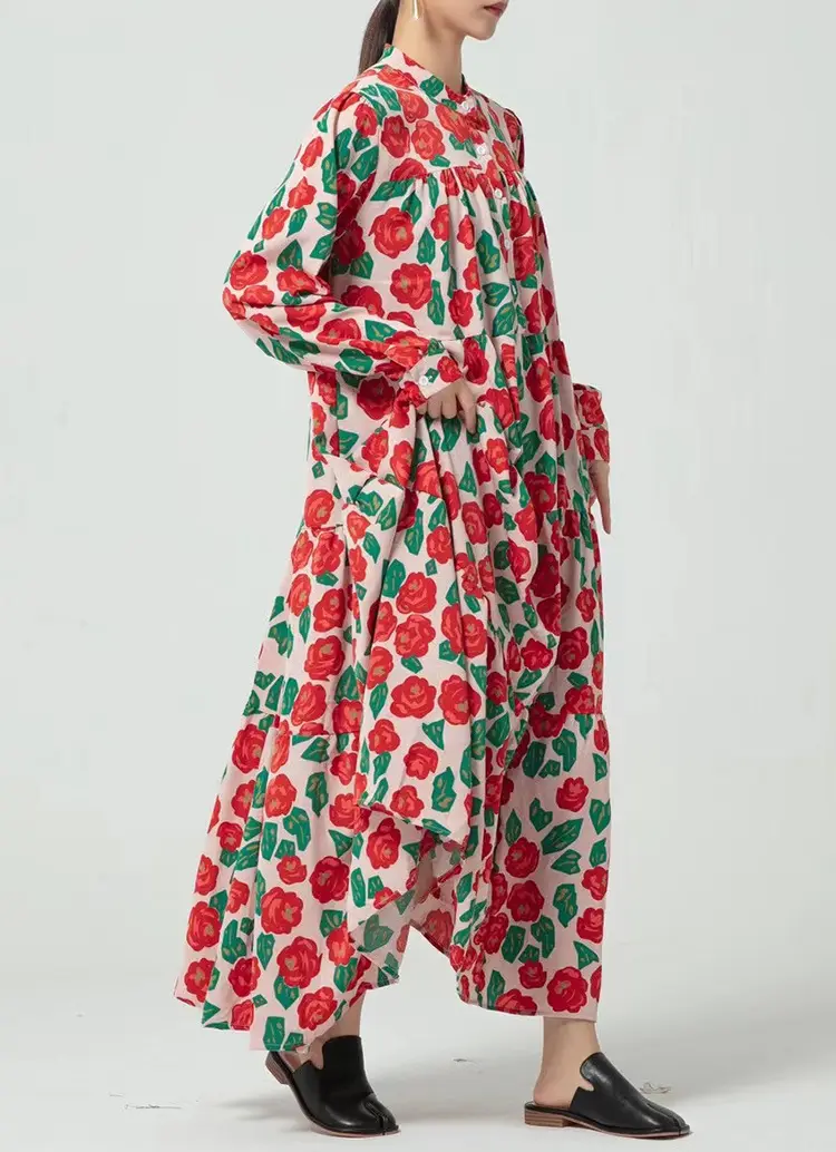 Floral Smock Maxi Dress_1