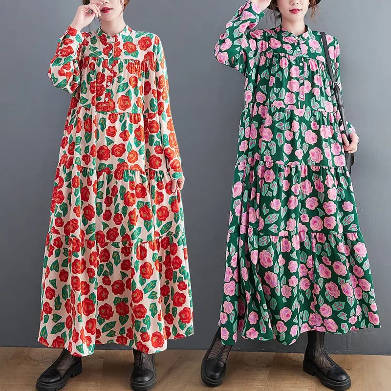 Floral Smock Maxi Dress_5