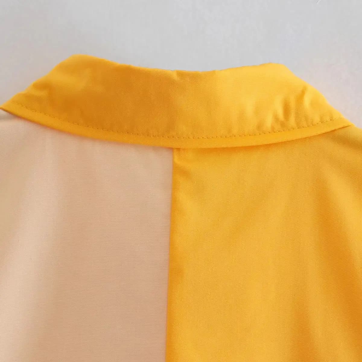 Color Block Button-Up Blouse_19