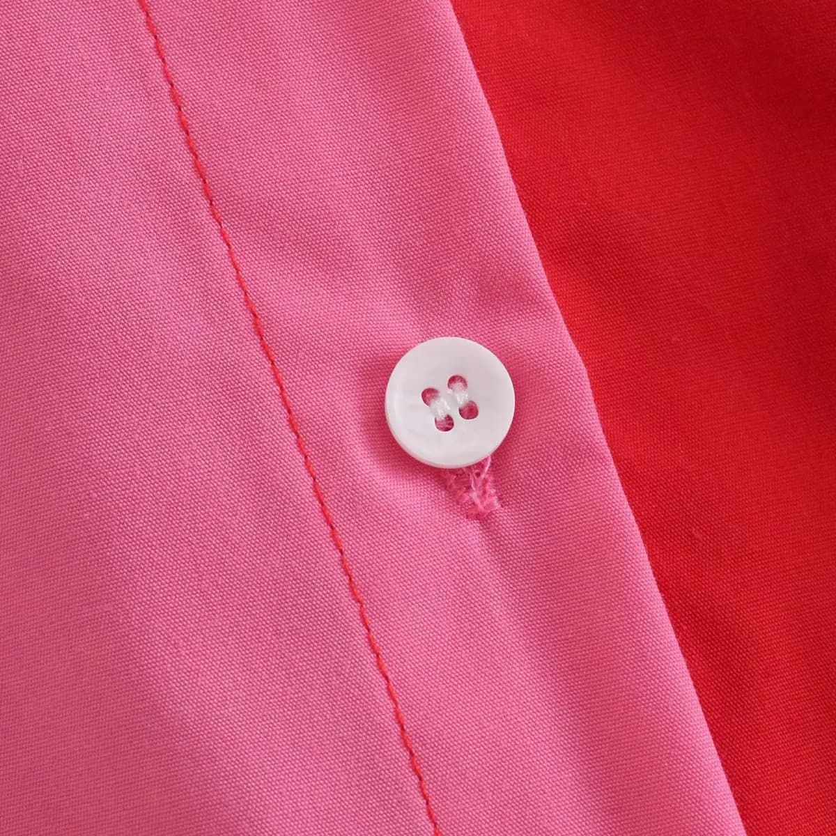 Color Block Button-Up Blouse_27